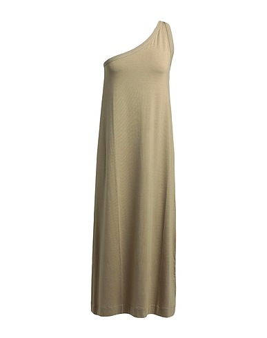 NINETY PERCENT Midi dress ASTRID STRETCH TENCEL SJ ASYMETRIC STRAP DRESS
 Military green 96% Tencel™ Lyocell, 4% Elastane