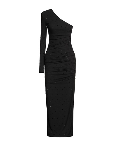 PATRIZIA PEPE Long dress Black 100% Polyester, Glass