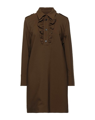DEPARTMENT 5 Vestito chemisier Verde militare 100% Poliestere