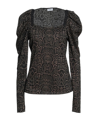 LIU •JO Top Khaki 80% Viscose, 15% Polyester, 5% Polyamide, Elastane