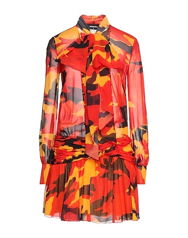 DSQUARED2 Shirt dress Coral 100% Polyester