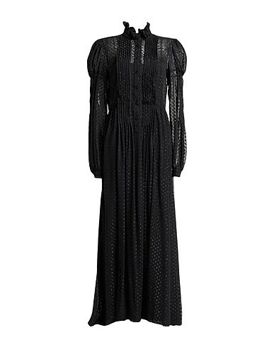 PHILOSOPHY di LORENZO SERAFINI Long dress Black 100% Polyester, Polyamide