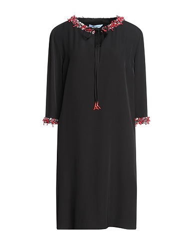 BLUMARINE Short dress Black 95% Polyester, 5% Elastane, Polyamide, Glass, Acrylic