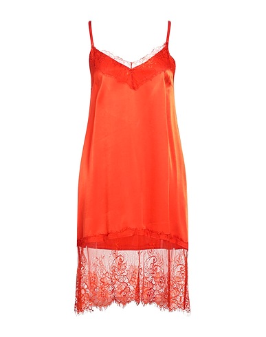 KAOS JEANS Midi dress Orange 57% Viscose, 43% Rayon
