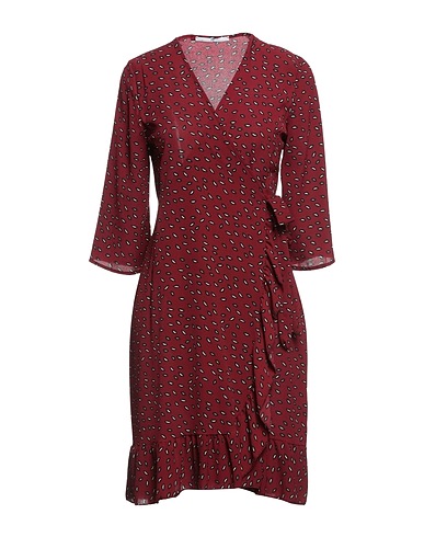 MR MASSIMO REBECCHI Short dress Burgundy 100% Polyester