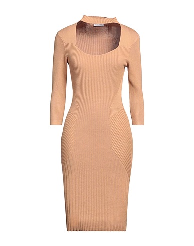 DIKTAT Midi dress Camel 72% Viscose, 28% Polyester