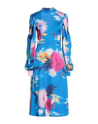 LIQUORISH Midi-Kleid Königsblau 100% Polyester