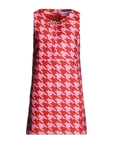 BLUMARINE Short dress Brick red 80% Polyester, 18% Viscose, 2% Elastane