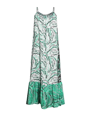 LIQUORISH Robe longue Vert 100% Polyester