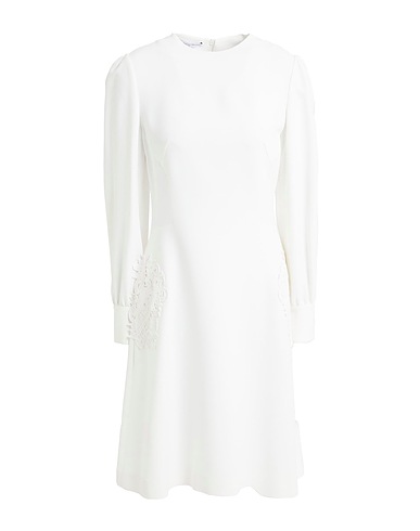 ERMANNO SCERVINO Midi dress Off white 55% Acetate, 45% Viscose, Polyester, Cotton, Polyamide