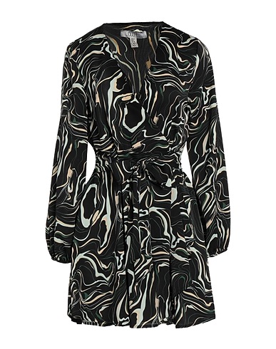 LIQUORISH Shirt dress Black 100% Polyester