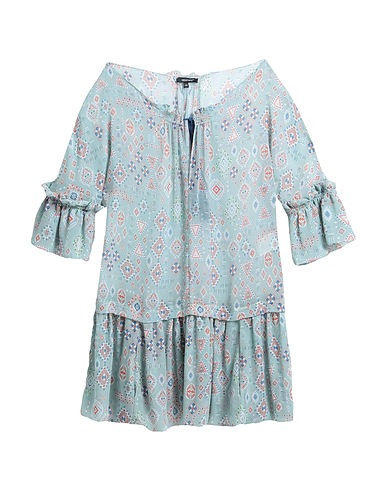 DENNY ROSE Short dress Sky blue 100% Polyester