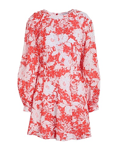TOPSHOP Short dress Red 65% Viscose, 35% Polyester