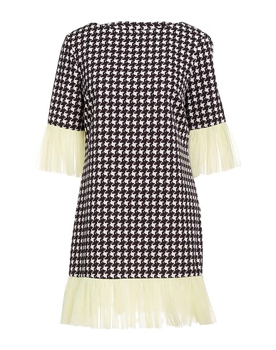 DENNY ROSE Short dress Black 90% Polyester, 10% Elastane