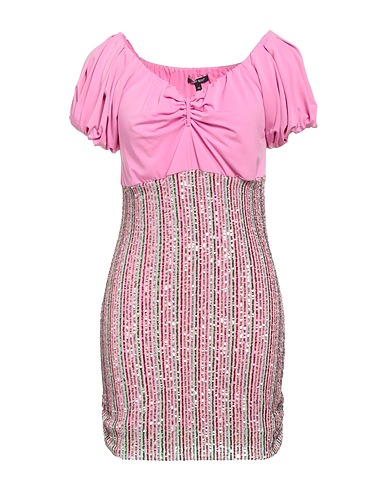 DENNY ROSE Short dress Pink 94% Polyester, 6% Elastane