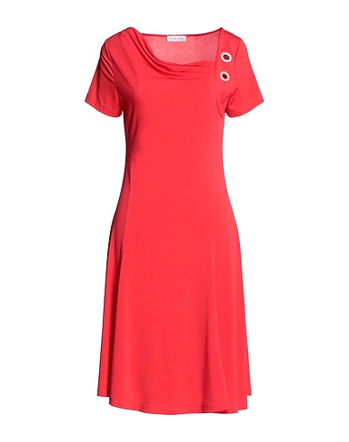 NINATI Midi dress Coral 98% Polyester, 2% Elastane