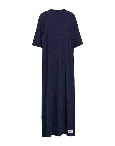 THE GIVING MOVEMENT x YOOX Vestito lungo Blu notte 97% Poliestere riciclato, 3% Elastan riciclato