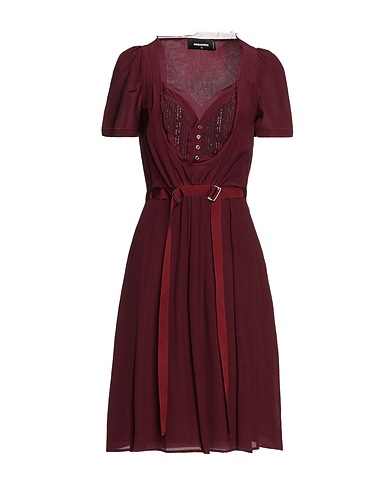 DSQUARED2 Midi dress Burgundy 100% Silk