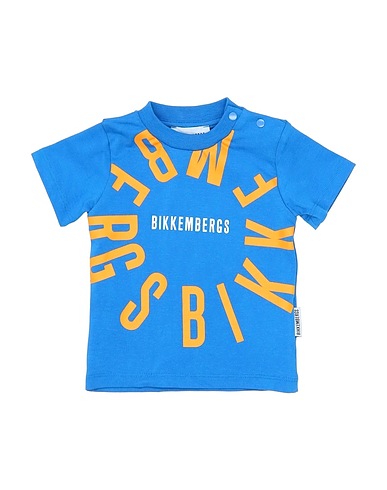 BIKKEMBERGS T-shirt Blu 95% Cotone, 5% Elastan