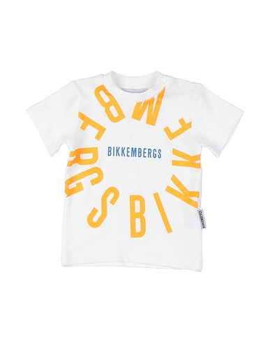 BIKKEMBERGS T-shirt Bianco 95% Cotone, 5% Elastan