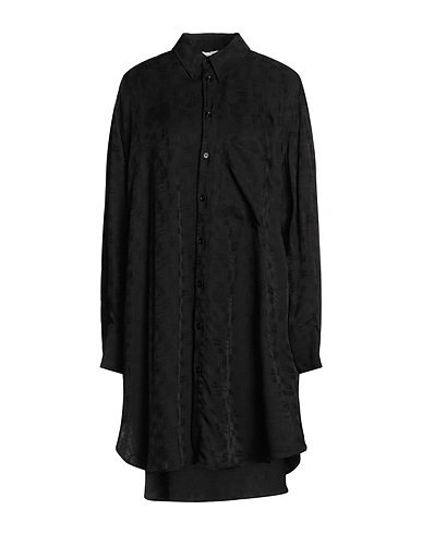 PALM ANGELS Shirt dress Black 53% Acetate, 47% Viscose