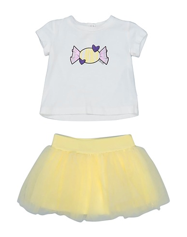 LIU •JO Baby co-ord  White 95% Cotton, 5% Elastane, Polyamide