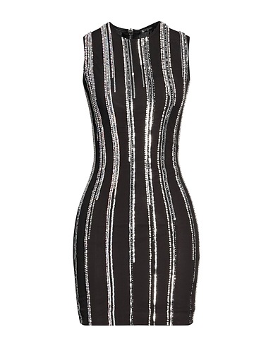 BALMAIN Elegant dress Black 66% Polyamide, 34% Elastane, Glass, PVC - Polyvinyl chloride, Brass