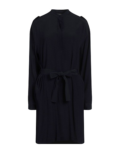 ANTONELLI Shirt dress Midnight blue 75% Acetate, 25% Silk