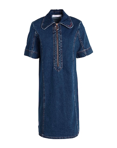 SEE BY CHLOÉ Denim dress Blue 99% Cotton, 1% Elastane