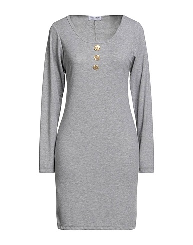 ODI ET AMO Short dress Light grey 100% Cotton
