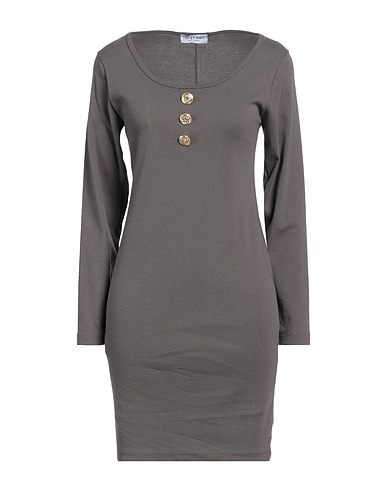 ODI ET AMO Robe courte Gris 100% Coton