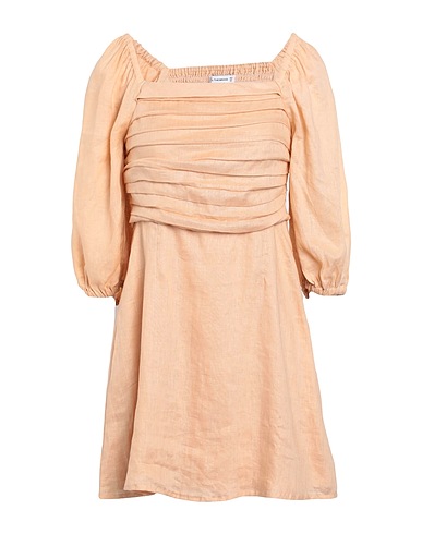FAITHFULL Short dress Sand 100% Linen