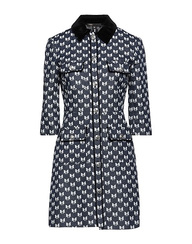 MAJE Shirt dress Midnight blue 100% Organic cotton, Polyamide