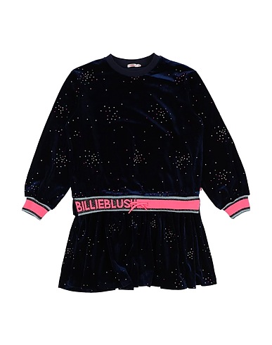 BILLIEBLUSH Kleid Nachtblau 94% Polyester, 6% Elastan, Baumwolle