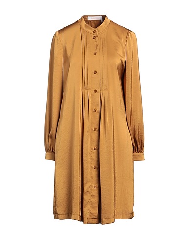SEE BY CHLOÉ Shirt dress Mustard 100% Polyester