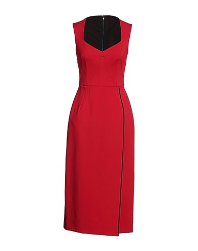 DOLCE&GABBANA Midi dress Red 75% Viscose, 17% Polyamide, 8% Elastane