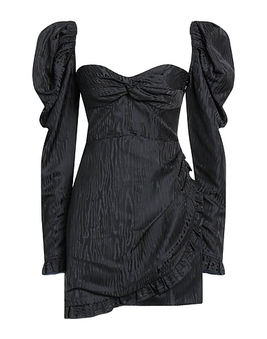 ALESSANDRA RICH Sheath dress Black 61% Acetate, 39% Viscose