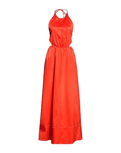 STAUD Vestito da cerimonia Arancione 56% Cotone, 40% Viscosa, 4% Elastan