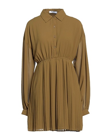 NA-KD Shirt dress Military green 100% Polyester