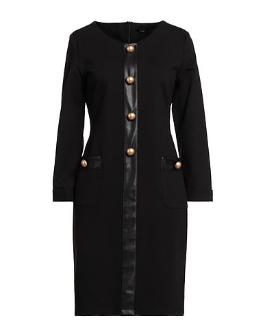 HANITA Short dress Black 68% Viscose, 27% Nylon, 5% Elastane, Polyurethane