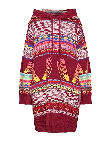STELLA McCARTNEY Kurzes Kleid Purpur 93% Wolle, 6% Polypropylen, 1% Elastan