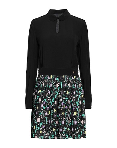 TRUSSARDI JEANS Short dress Black 100% Polyester, Viscose