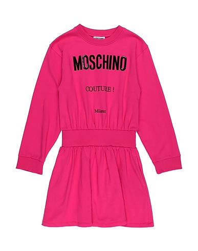 MOSCHINO TEEN Dress Fuchsia 95% Cotton, 5% Elastane, Polyester