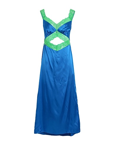 TOPSHOP Midi dress Blue 95% Polyester, 5% Elastane