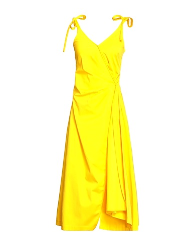 OFF-WHITE™ Midi dress Yellow 100% Cotton