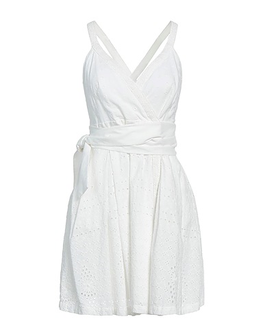 PINKO Short dress White 100% Cotton
