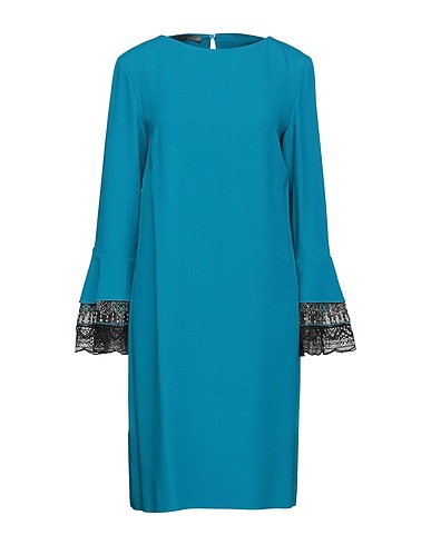 ALBERTA FERRETTI Short dress Deep teal 74% Acetate, 26% Viscose