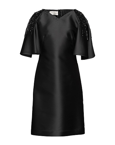 ALBERTA FERRETTI Midi dress Black 85% Polyester, 15% Silk, Acrylic