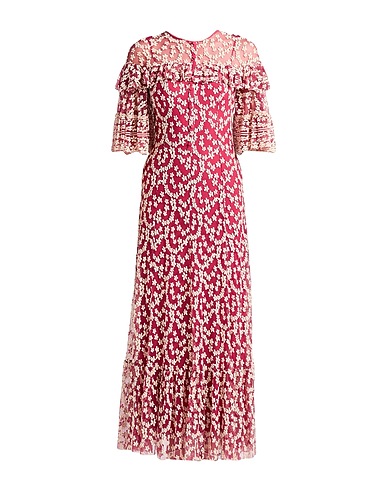 PHILOSOPHY di LORENZO SERAFINI Long dress Magenta 66% Cotton, 34% Polyamide