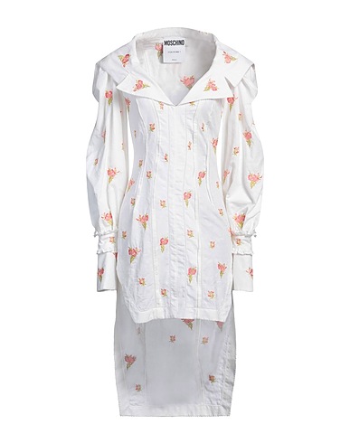 MOSCHINO Short dress White 100% Cotton, Acetate, Silk, Polyamide